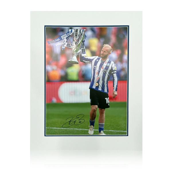 Barry Bannan Signed Sheffield Wednesday Play-Off Win Mount