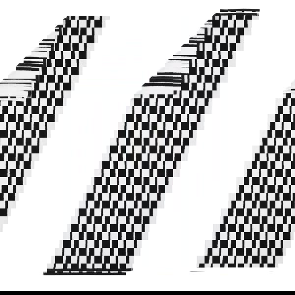 Bianca Reversible Stripe Cotton Jacquard Towel Black