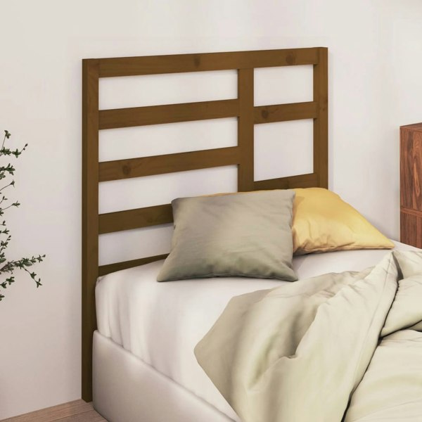 Berkfield Bed Headboard Honey Brown 81x4x104 cm Solid Wood Pine