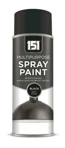 151 5X 151 Black Satin Spray Paint 400ml