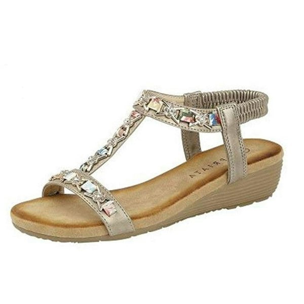 Cipriata Womens/Ladies Lia Sandals - Pewter