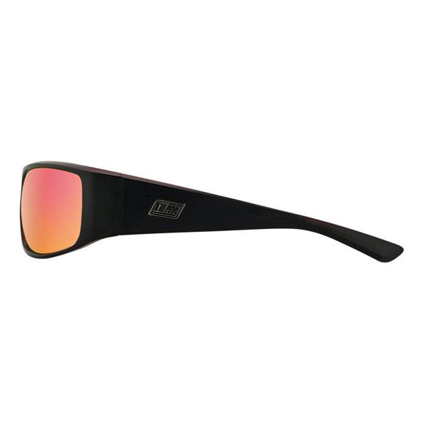 Dirty Dog SHARKY - Satin Black with Polarized Red Fusion Lens