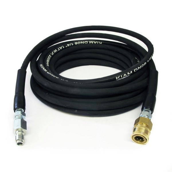 1/4" Pressure Washer Hose - 3/8" Male & Female Quick Release, 220 Bar/3190 PSI Rated