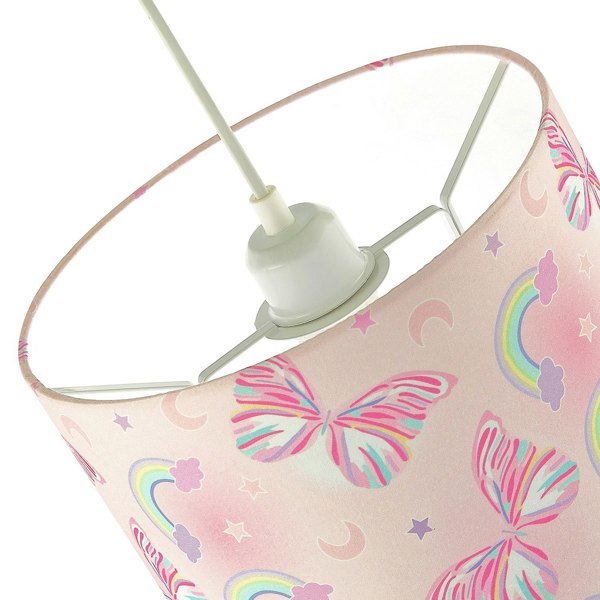 Feminine and Cute Pink Shade with Colourful Butterflies and Rainbows Image 3