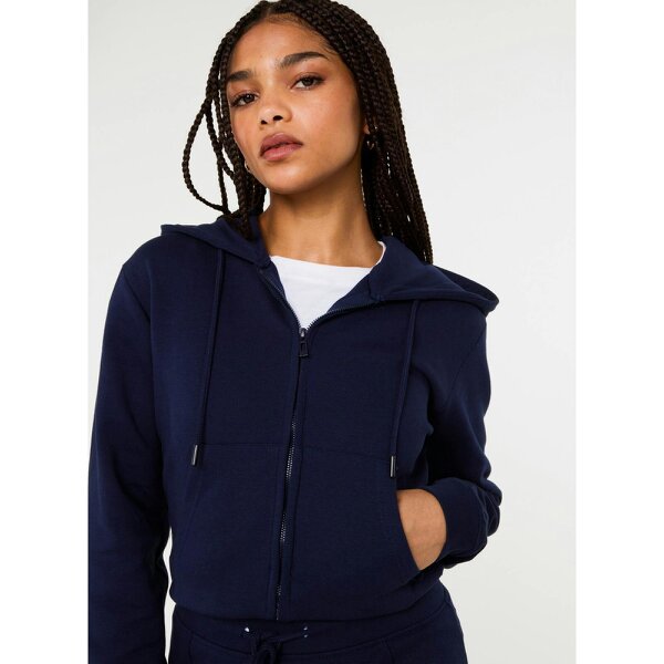 Pink Vanilla Zip Up Cropped Hoodie