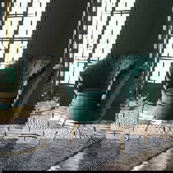 Shell Armchair, Velvet-Weilai Concept-Weilai Concept