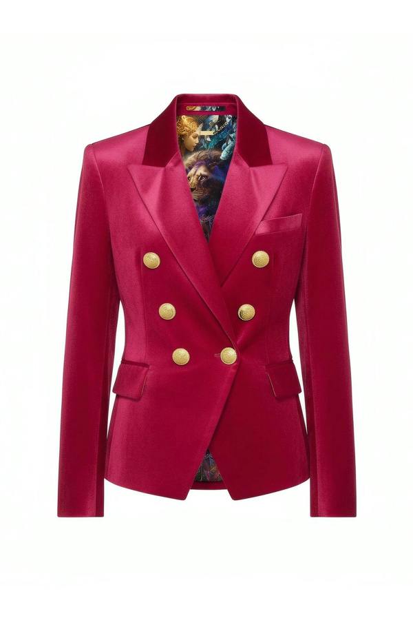 Claudio Lugli VELVET DOUBLE BREASTED WOMENS JACKET