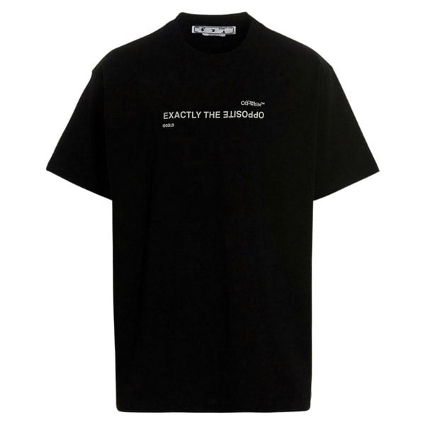 Off-White Spiral Opposite Over Short Sleeve Tee Black XXS