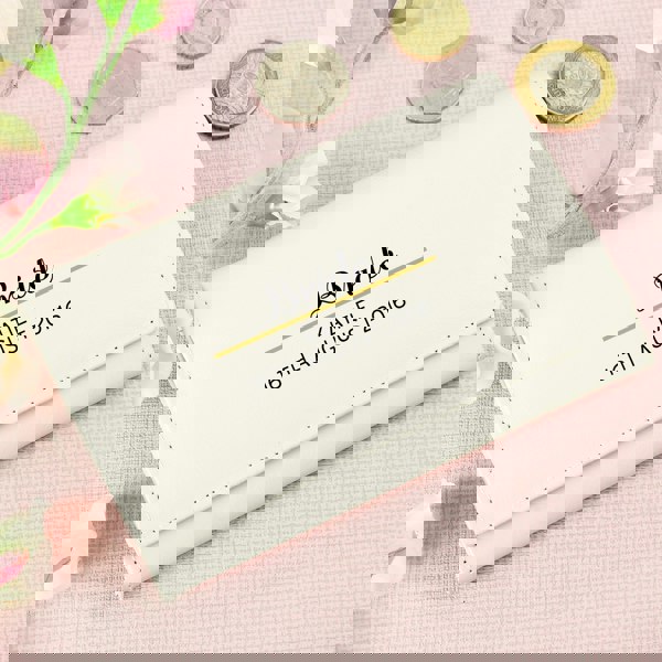 Personalised Memento Company Personalised Cream Leather Purse