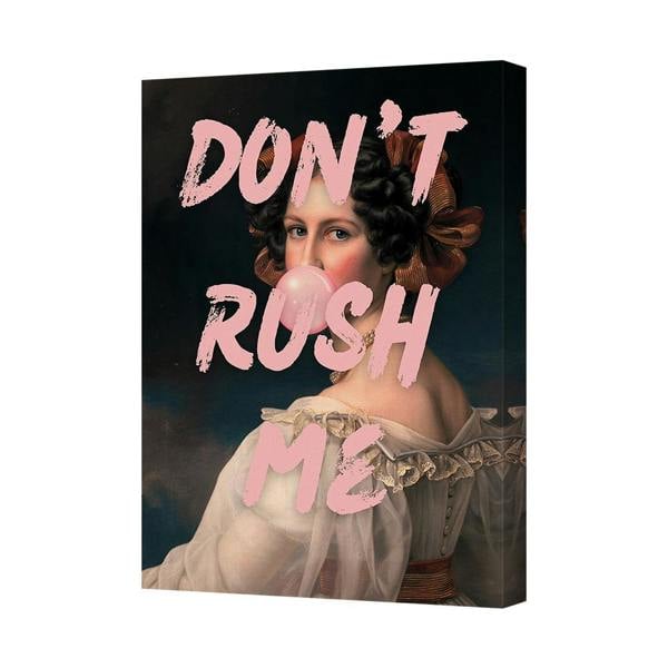 Benjamin Tate Design Don't Rush Me Canvas Art Print Modern Pop Portrait