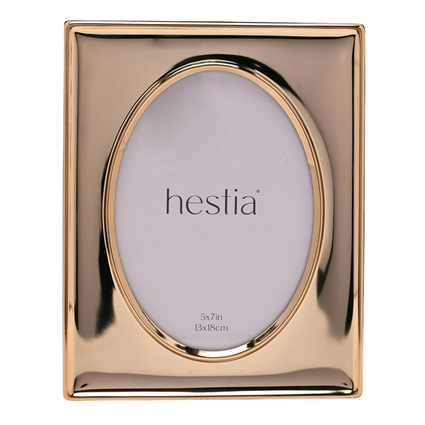 Hestia Gold Tone Steel Photo Frame