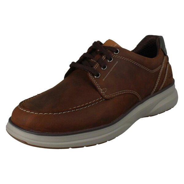 Clarks Mens Clarks Casual Moc Toe Shoes Mullan Moc - Beeswax