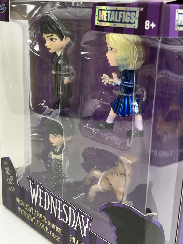 Jada Wednesday Addams Uniform and Dress Enid Sinclair Thing 2.5 Inch Figures 253252040