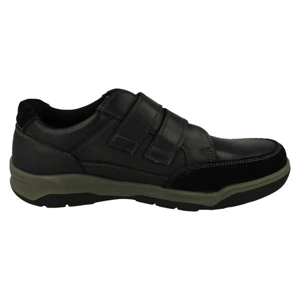 Hush Puppies Mens Hush Puppies Cushioned Insole Hook & Loop Shoes Fabian Double Strap