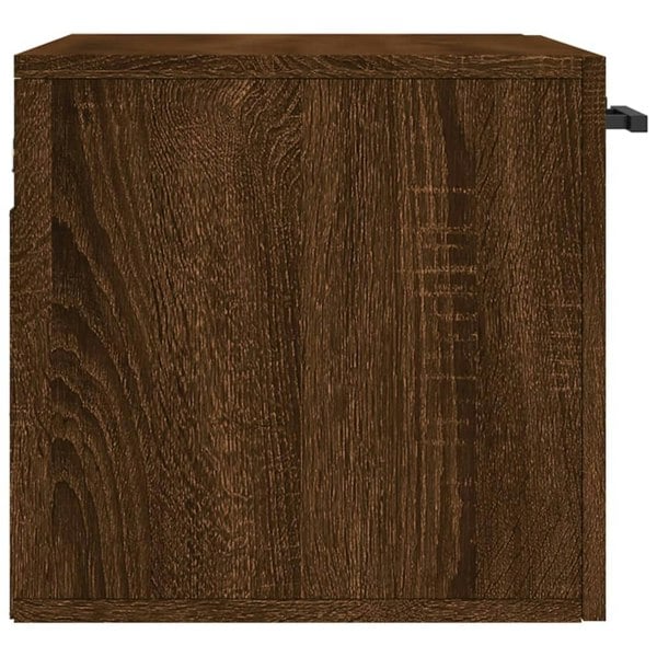 Berkfield Wall Cabinet Brown Oak 60x36.5x35 cm Engineered Wood