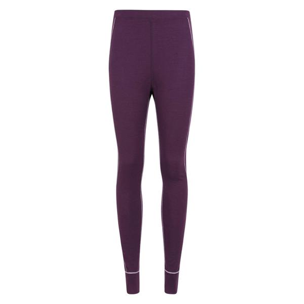 Mountain Warehouse Womens/Ladies Asgard Merino Wool Thermal Base Layer Leggings - Purple