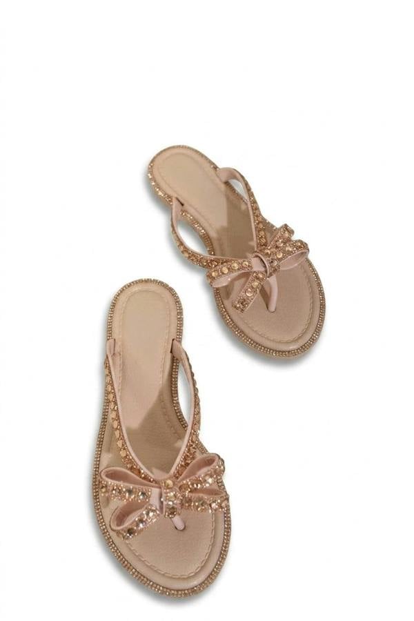 ikrush Stella Embellished Bow Detail Sandals