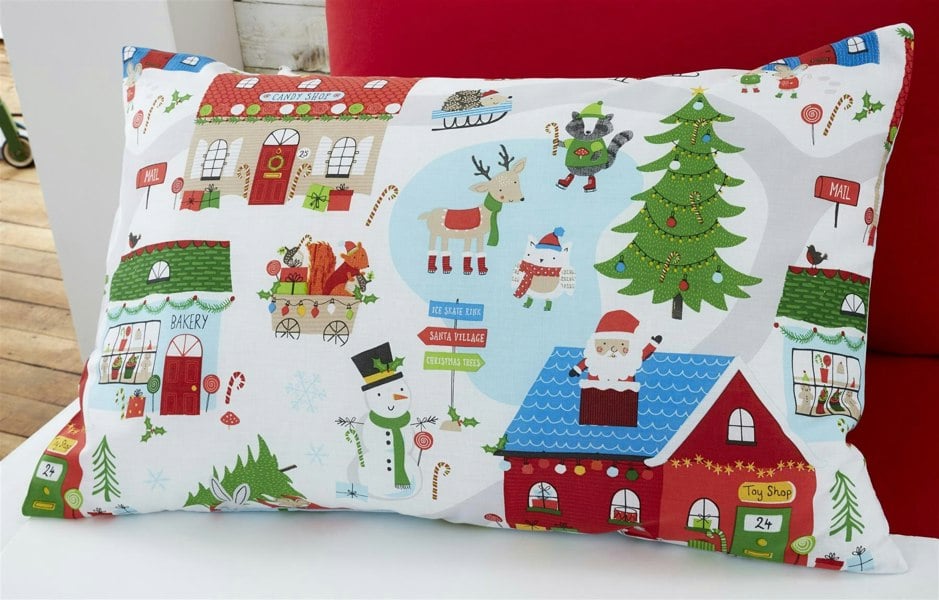 Portfolio Home Village Christmas Duvet Cover Set