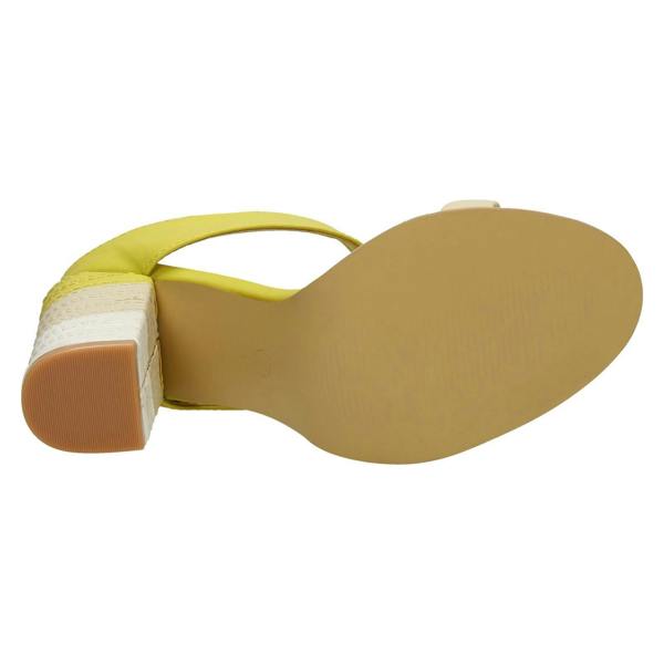 Spot On Ladies Spot On High Stitched Heel Mule Sandals