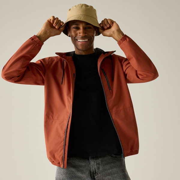 Regatta Mens Shorebay Waterproof Jacket - Brick/Black