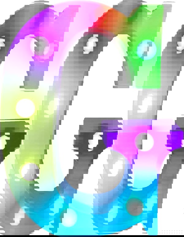 St Helens Battery Operated RGB Letter   With Remote Control Letter G