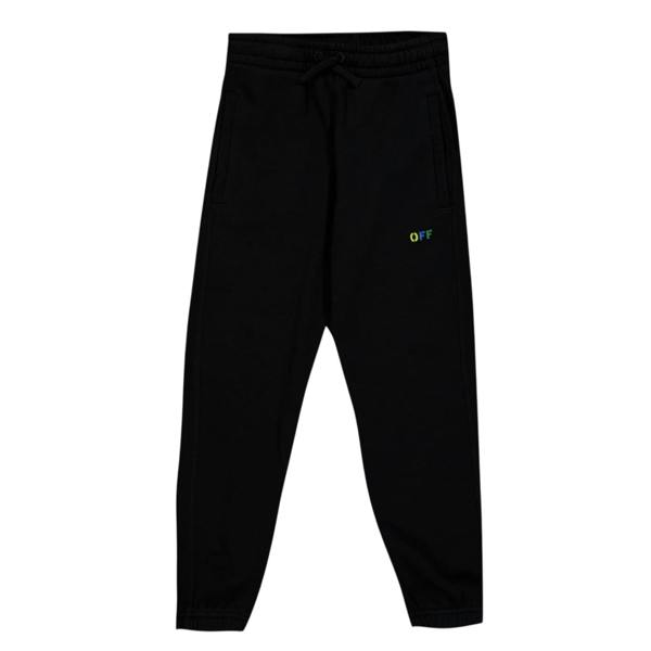 Off White Childrens/Kids Lettering Joggers - Black - 