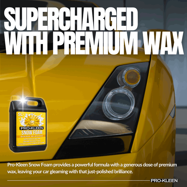 ProKleen Pro-Kleen 15L Banana Milkshake YELLOW Snow Foam with Wax Super Thick & Non-Caustic Foam