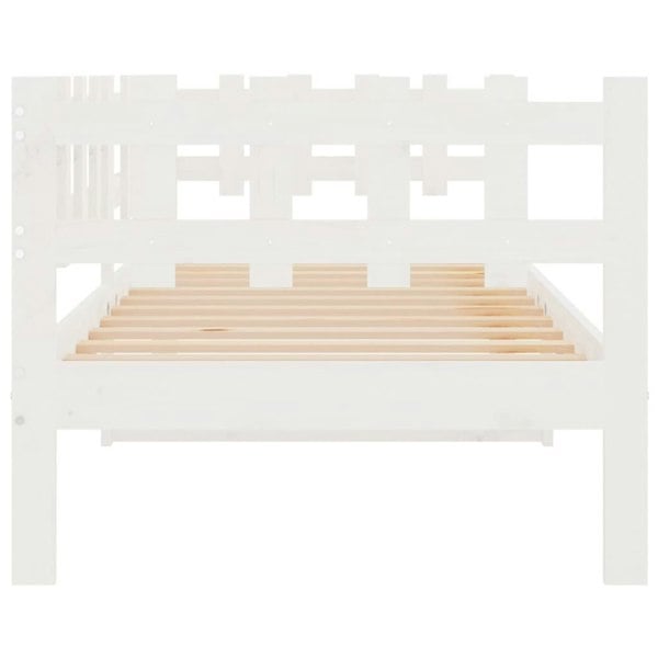 Berkfield Day Bed White 90x190 cm Solid Wood Pine