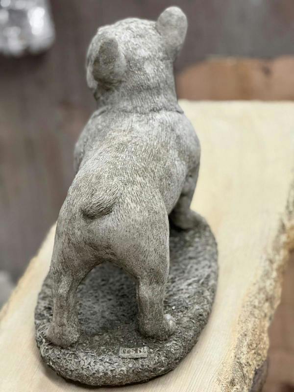 OSN Standing Frenchie Stone Statue Detailed Garden Ornament