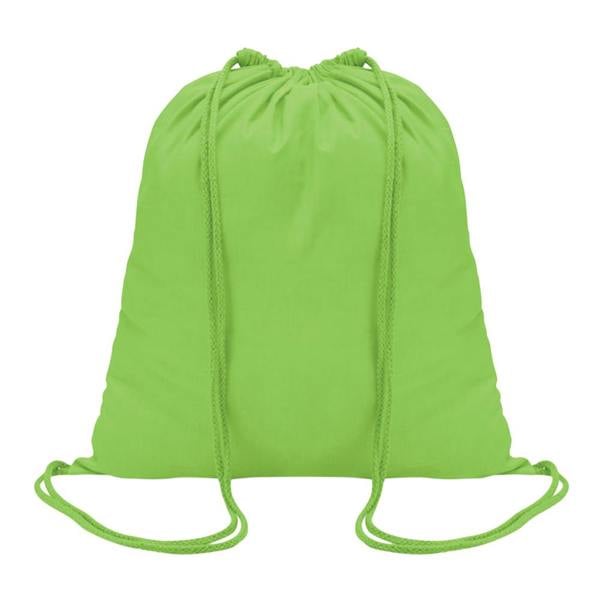 MidOcean Colored Cotton Drawstring Bag - Lime - 