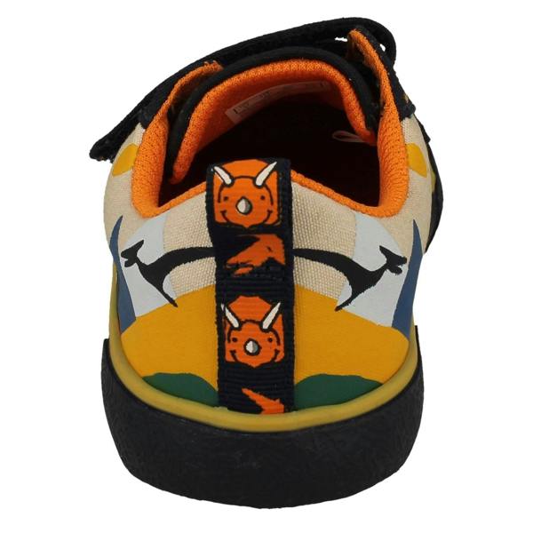 Clarks Childrens Clarks Animal Detailed Hook & Loop Canvas Shoes Foxing Play