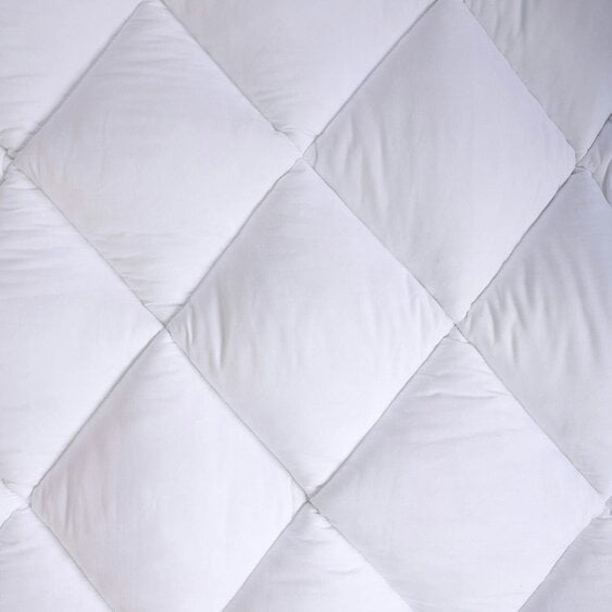 Neo Single Mattress Topper Soft Memory Foam Plush Bounce Fibre Breathable Diamond Quilted Fabric AntiSlip Corner Straps Secure Fit All Bed Sizes