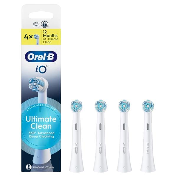 Oral-B iO Series Ultimate Clean, Original Brush Heads, CrissCross Bristles, 4