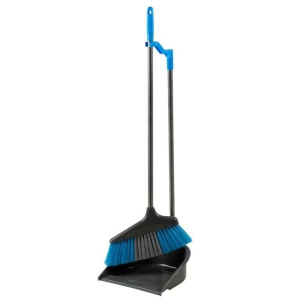 SupaHome Dustpan And Brush - Black/Blue/Silver - 