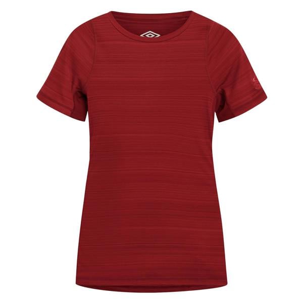Umbro Womens Pro Marl Polyester Training T-Shirt - Sundried Tomato
