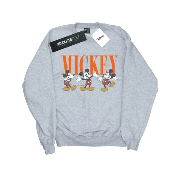 Disney Mens Mickey Mouse Poses Sweatshirt - Sports Grey