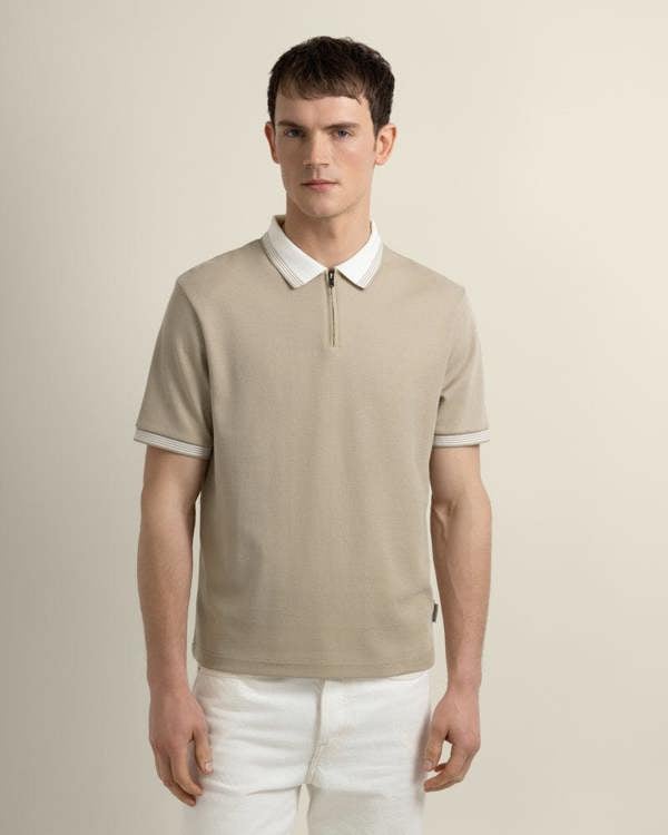 Larsson & Co Nilsson - Contrast Rib Polo Shirt