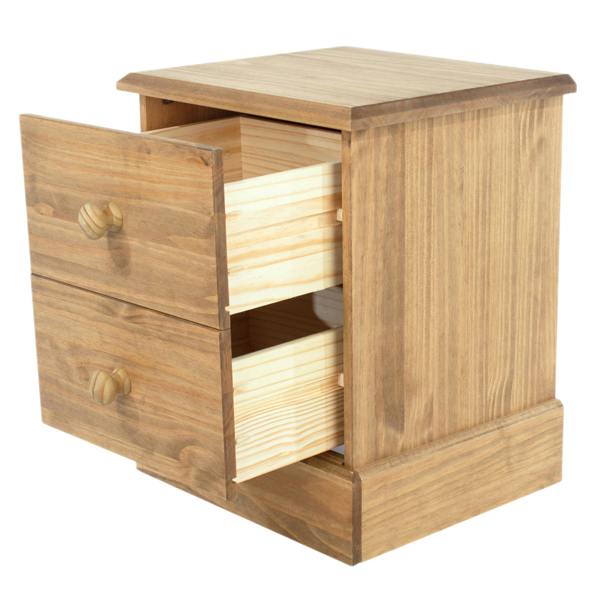Core Products Cotswold 2-Drawer Bedside Cabinet