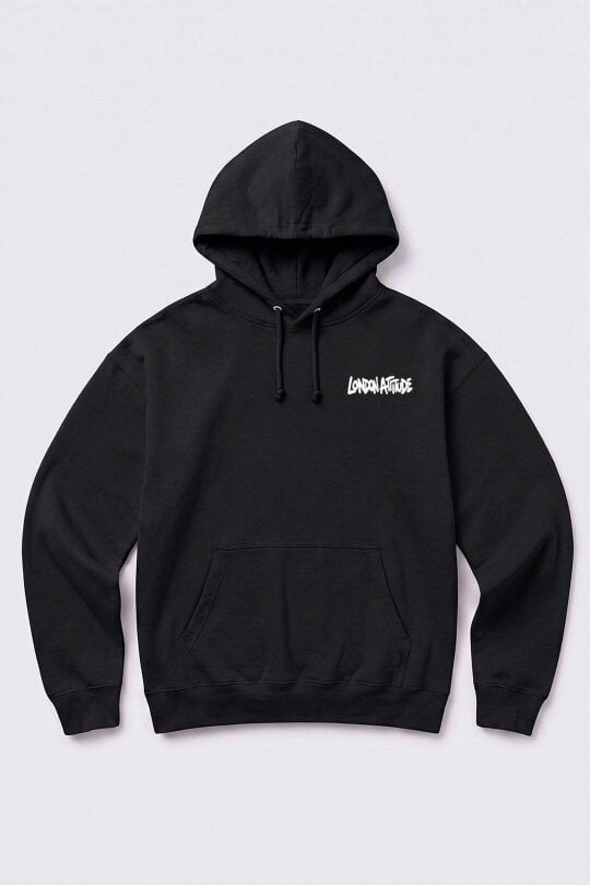 London Attitude Oversized Heavyweight City Graffiti Hoodie