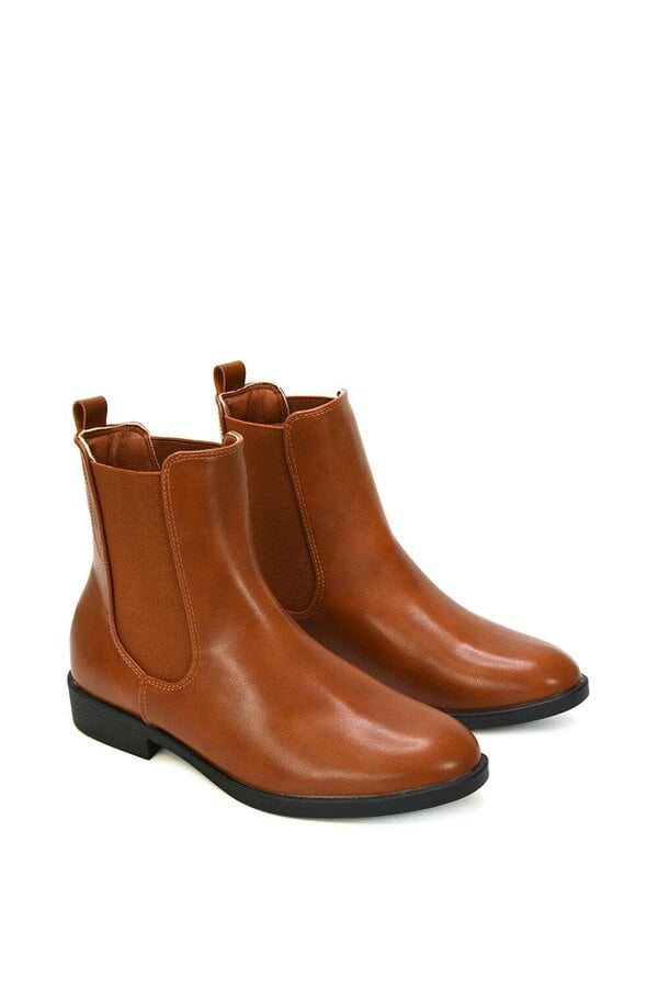 XY LONDON Chelsea Flatform Ankle Boots Pull On