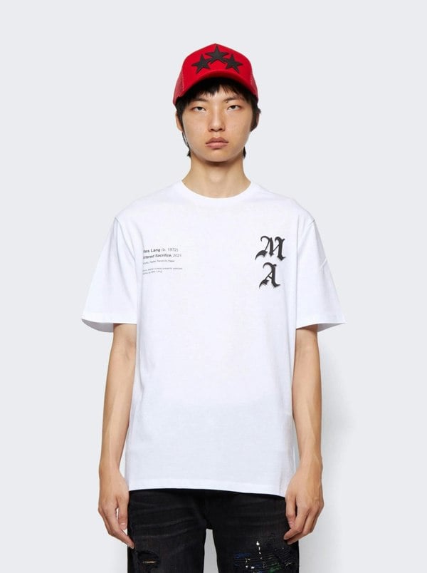 Amiri Wes Lang Checker Skull T Shirt White