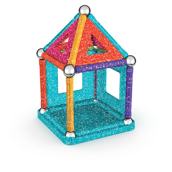 Geomag Recycled Magnetic Glitter Panels – 35 Pieces