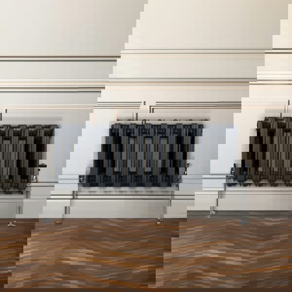 Monstershop Traditional 3 Column Radiator - 300 x 832mm - Anthracite Grey