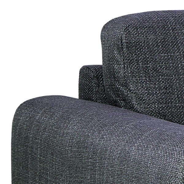 Wyld Haus San Sebastian Right Hand Corner Sofa Upholstered Dark Grey Fabric