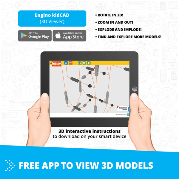 Engino Creative Engineering: 60 in 1 Motorised Maker Master