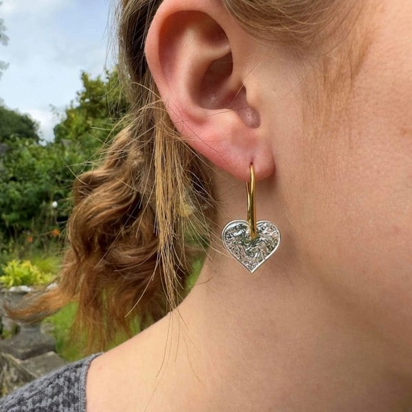 Gorgeous Heart Drop Earrings - Reeves & Reeves