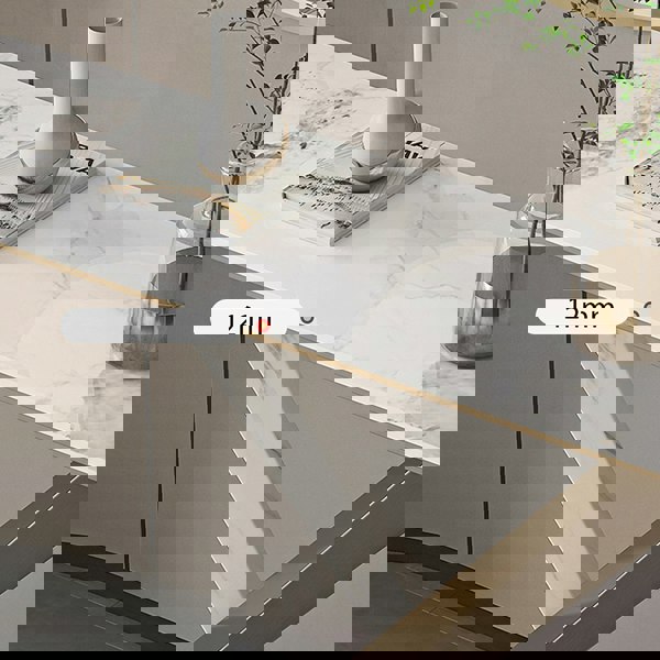 Jarawa Vintage Console Table, Gold & White-Rit Concept-Rit Concept