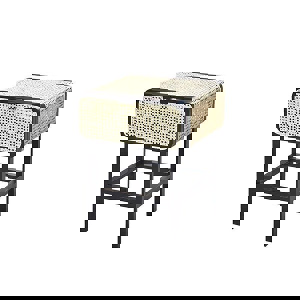 Wren Rattan Side Table, Bedside Table-Weilai Concept-Black-Weilai Concept