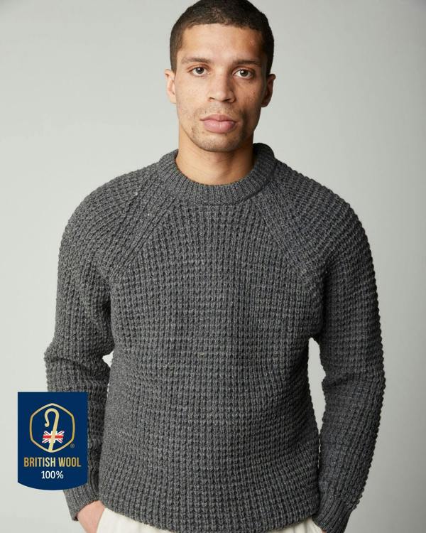 Peregrine  Waffle Crew Jumper