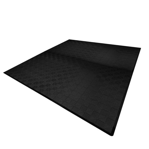 Monstershop Vented Garage Floor Tiles x 225 With Edges - Black